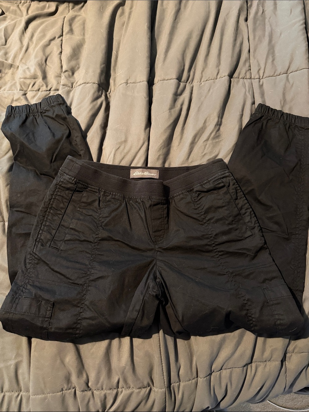 Eddie Bauer Black Lightweight Cargo Joggers